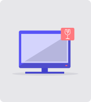 Una pantalla led, con una advetencia de fragil